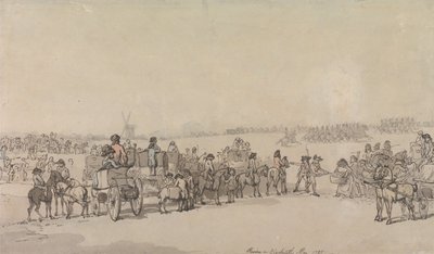 Una rassegna a Blackheath, maggio 1785 da Thomas Rowlandson